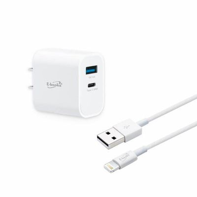 雙孔U+C充電器-附線 B79