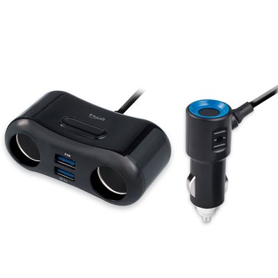 車用雙槽擴充+2U充電器 B50