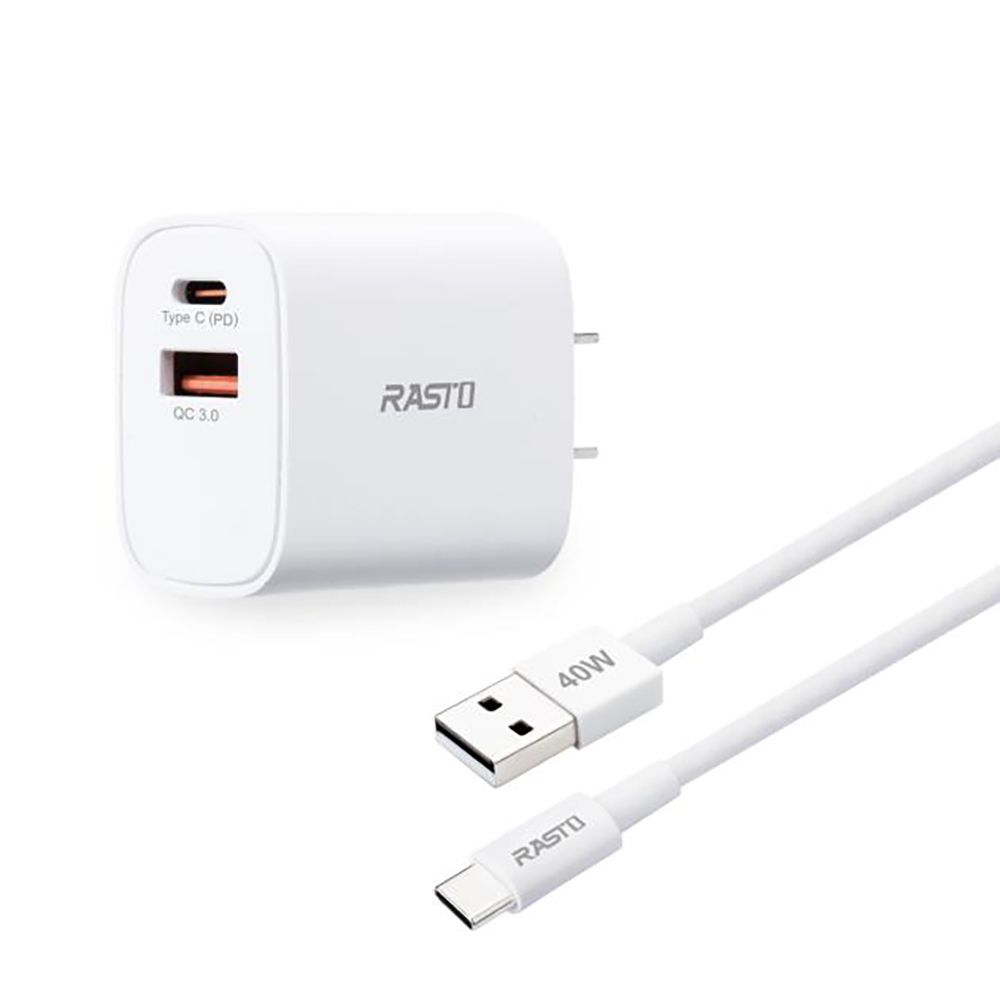 雙孔U+C充電器-附線 RB32