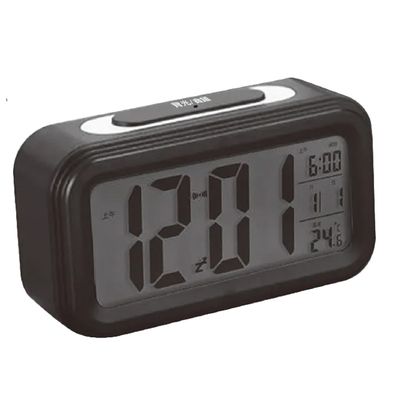 液晶感光電子鬧鐘(黑/藍) TS-A55