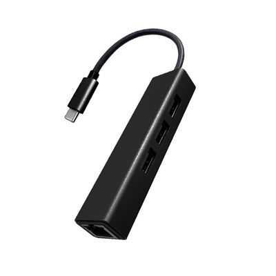 LHU231網路孔+3孔USB集線器(贈接頭)