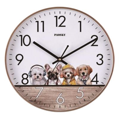 W-9209歡樂狗靜音掛鐘