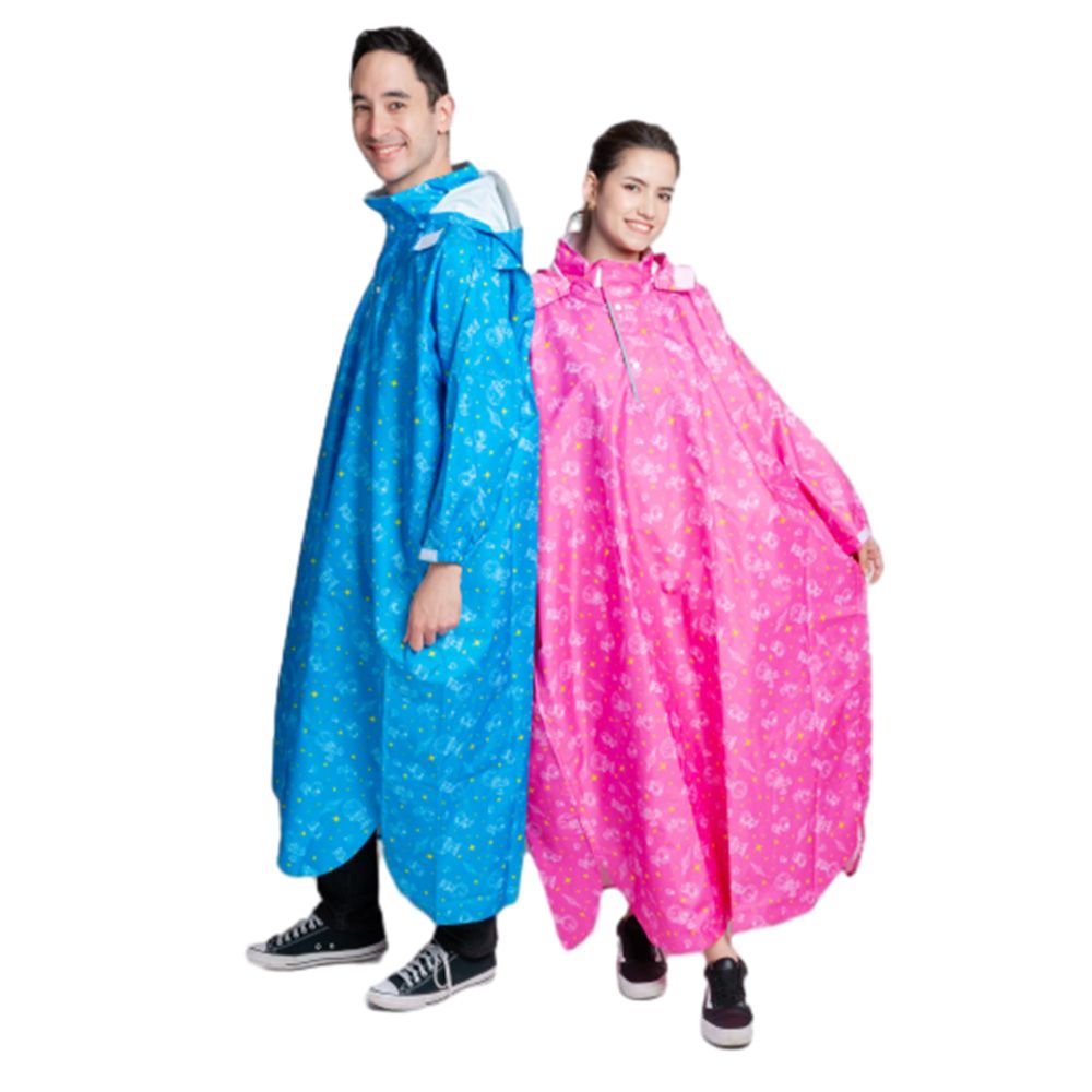 C2M史努比兒童雨衣XS/S-藍/粉