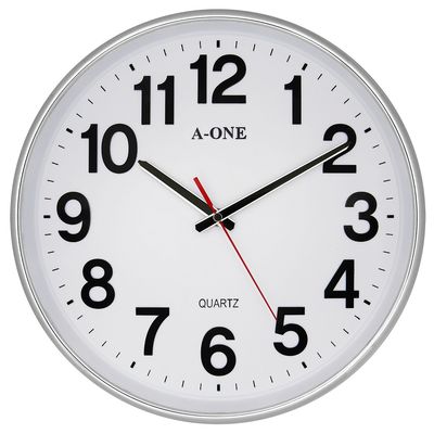 銀框辦公室掛鐘 TG-0236