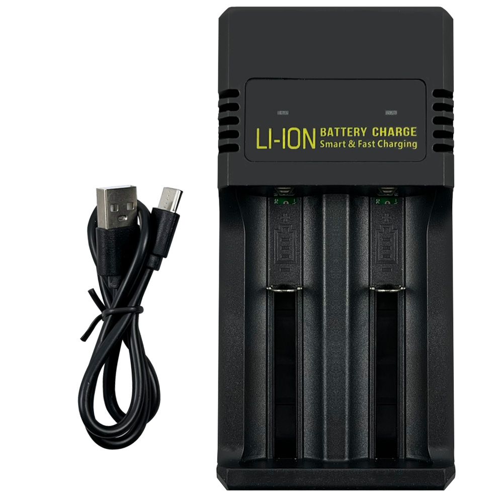 實用牌鋰電池雙槽充電器 PCA-009