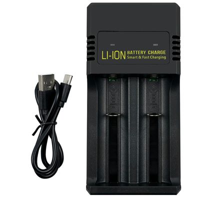 實用牌鋰電池雙槽充電器 PCA-009