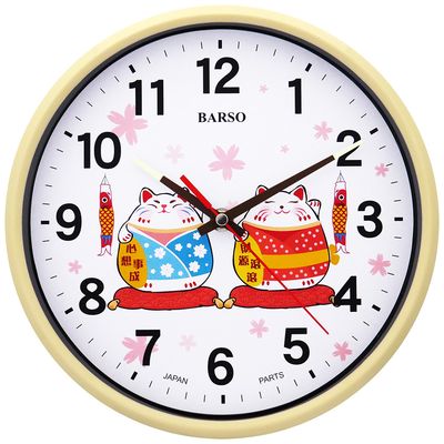 可愛招財貓小掛鐘 BS-812