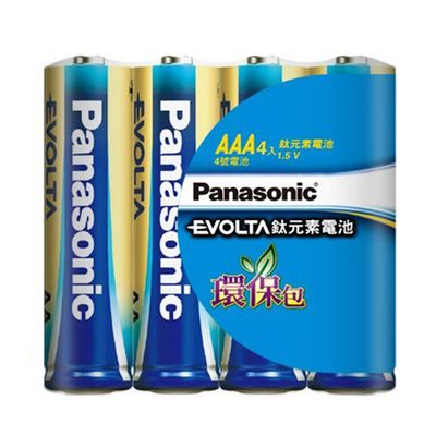 Panasonic國際藍色鈦鹼4號電池4入 LR03EGT/4S