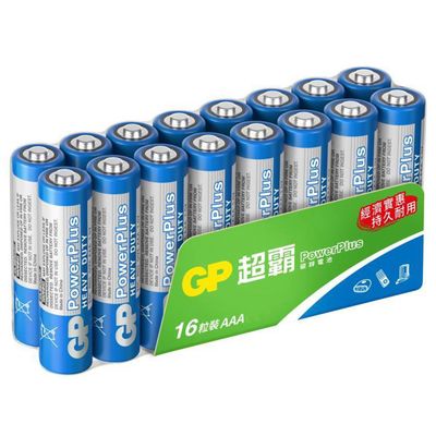 GP碳鋅電池4號16入-藍 GP-4/16