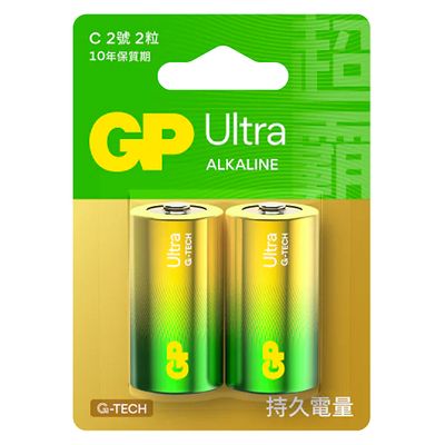 GP特強鹼性電池2號2入 GP-SA2/2