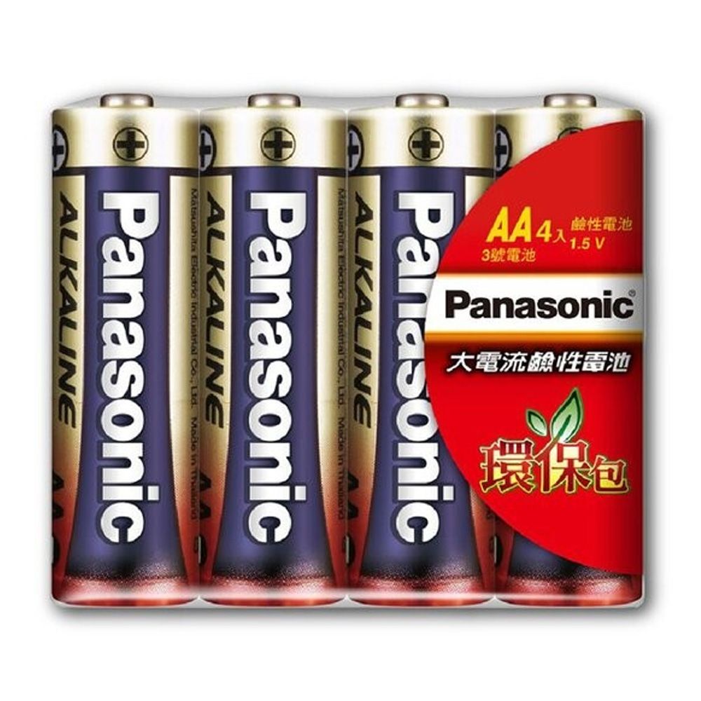Panasonic LR6TTS/4S-R 國際紅色鹼性3號電池 4入