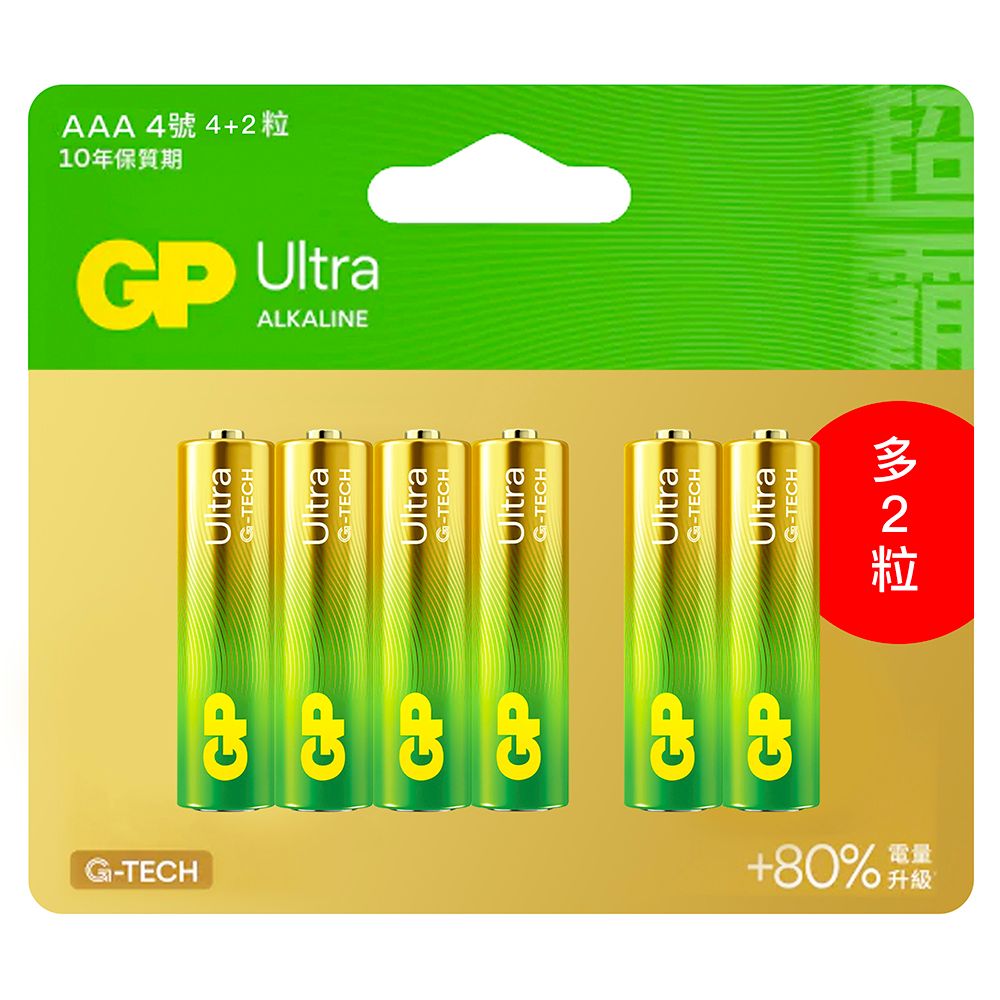 GP 超霸 GP-SA4/4+2 GP特強鹼性4號4+2入