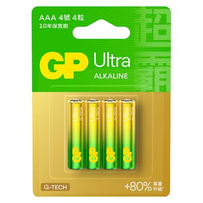 GP特強鹼性電池4號4入 GP-SA4/4