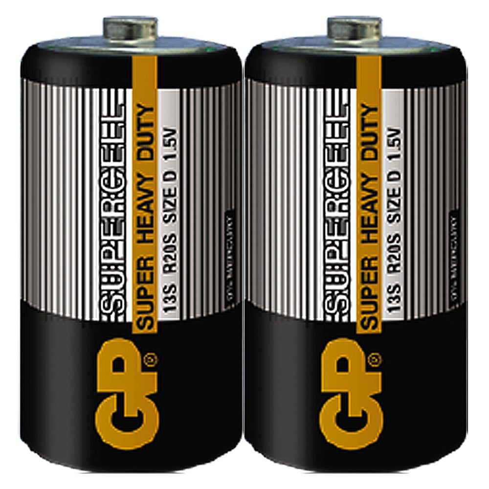 GP 超霸 GP-SC1/2 GP碳鋅1號2入-黑