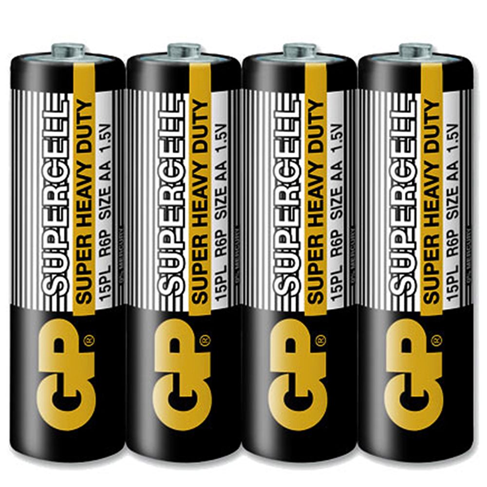 GP 超霸 GP-SC3/4 GP碳鋅3號4入-黑