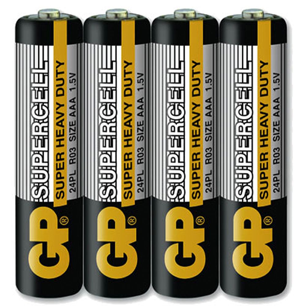 GP 超霸 GP-SC4/4 GP碳鋅4號4入-黑