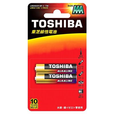 東芝鹼性4號-2入-卡裝 TAL4B-2A