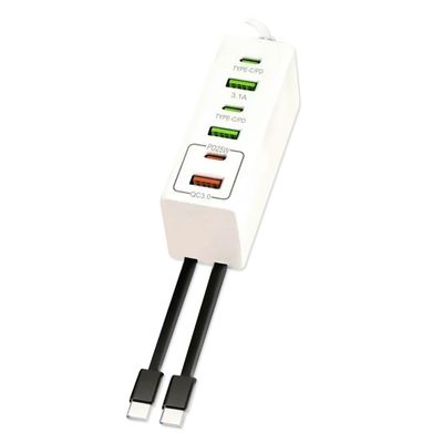EDSDS 120W快速充電器-3U+3C (附1M線)