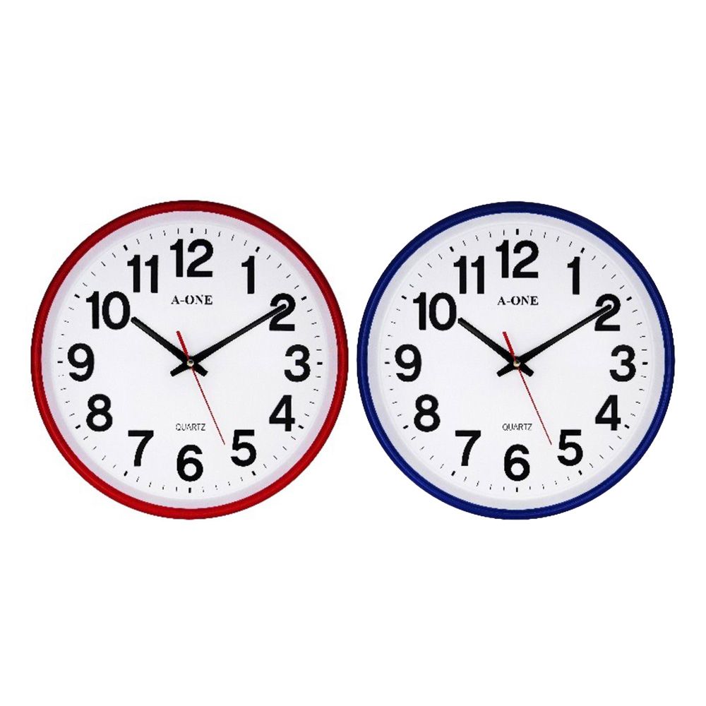 TG-0325亮彩靜音掛鐘(藍/紅) CATG-0325