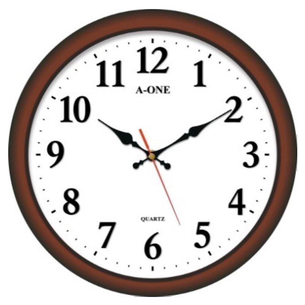 TG-0570靜音大字掛鐘/咖啡 CATG-0570