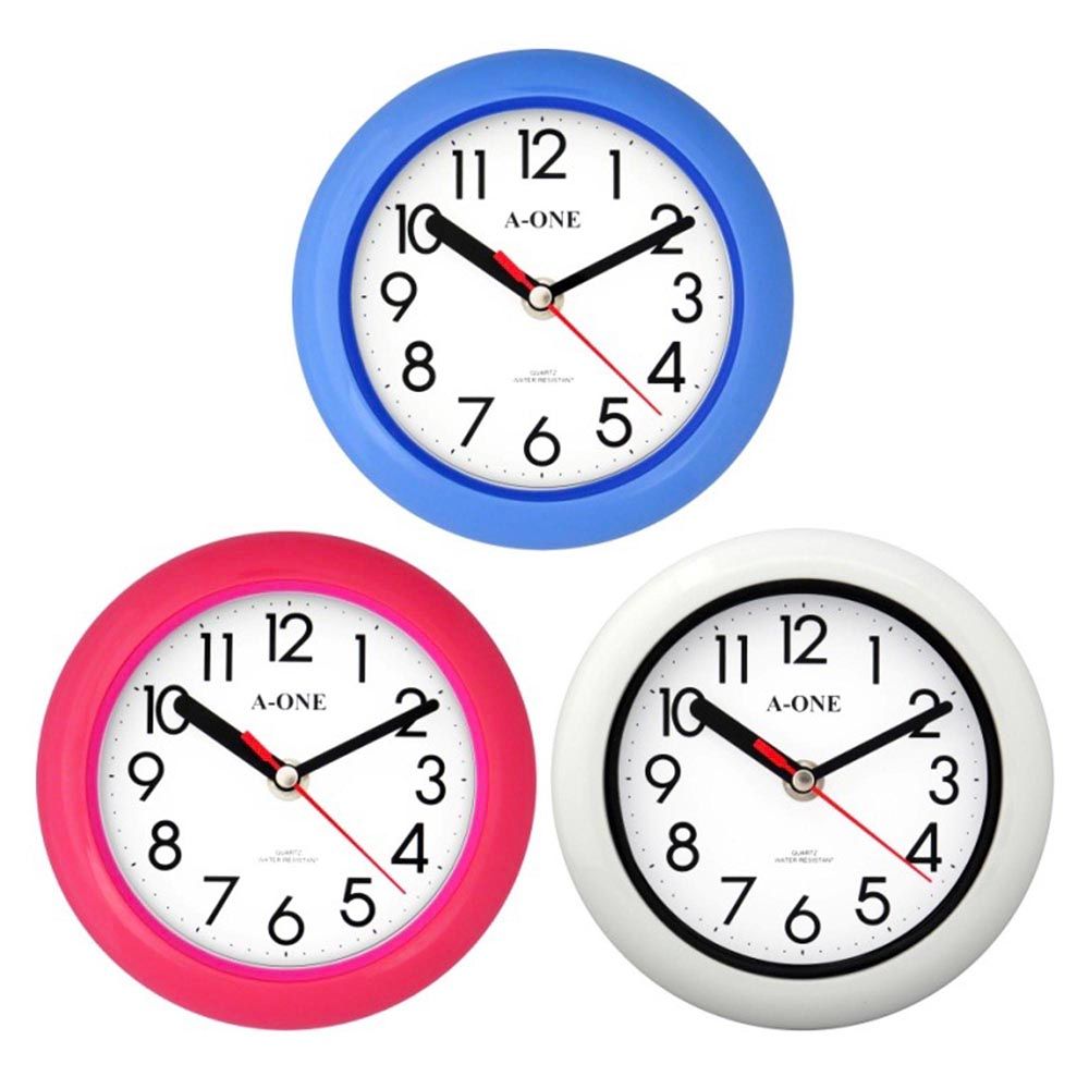 TG-0501 防水浴室鐘(3色)