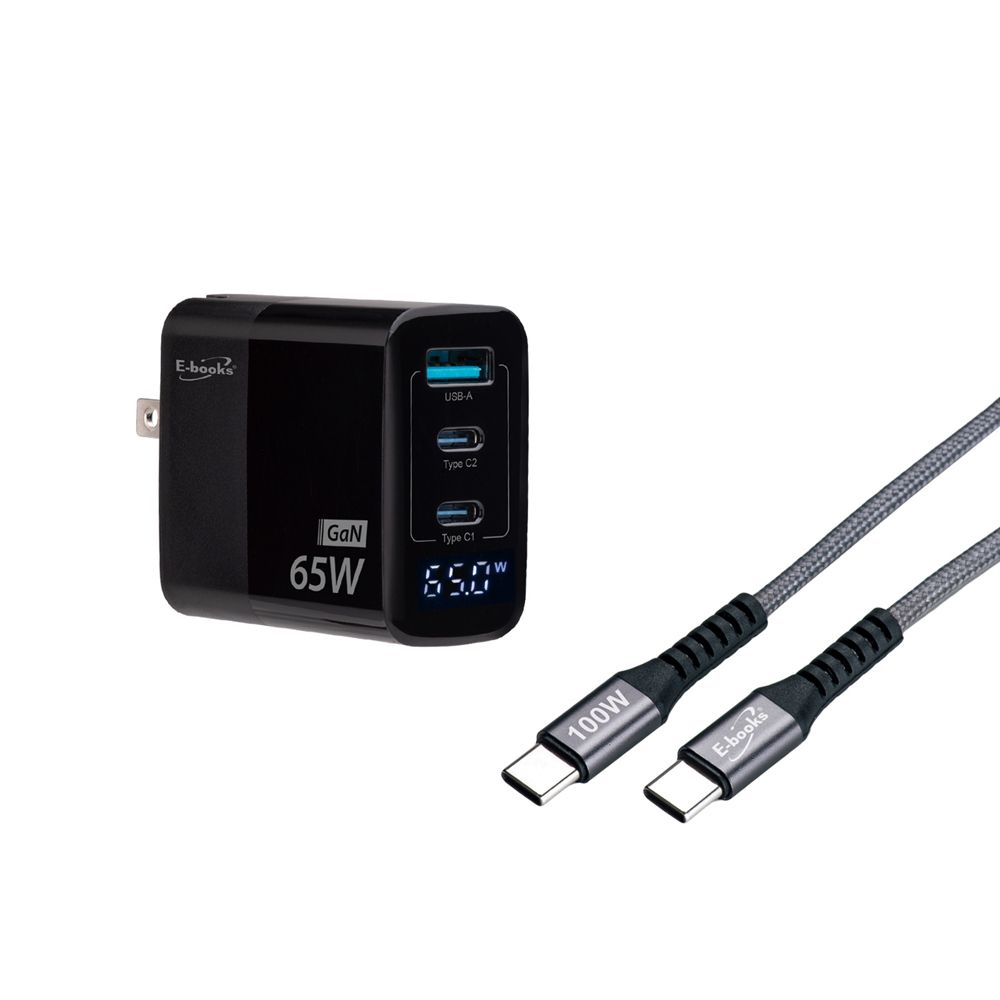 B122 65W 氮化鎵 C to C傳輸線組 E-PCB297