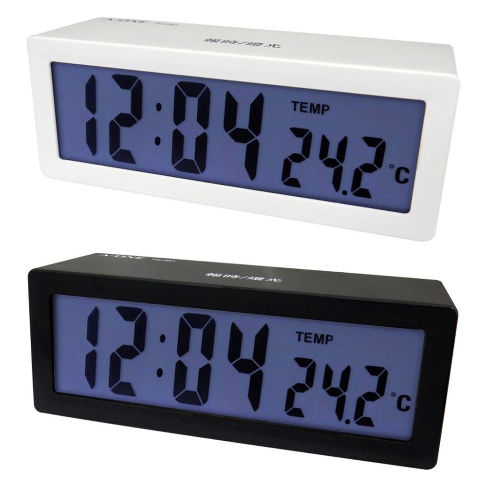 TG-081LCD觸控語音報時鬧鐘(黑/白)