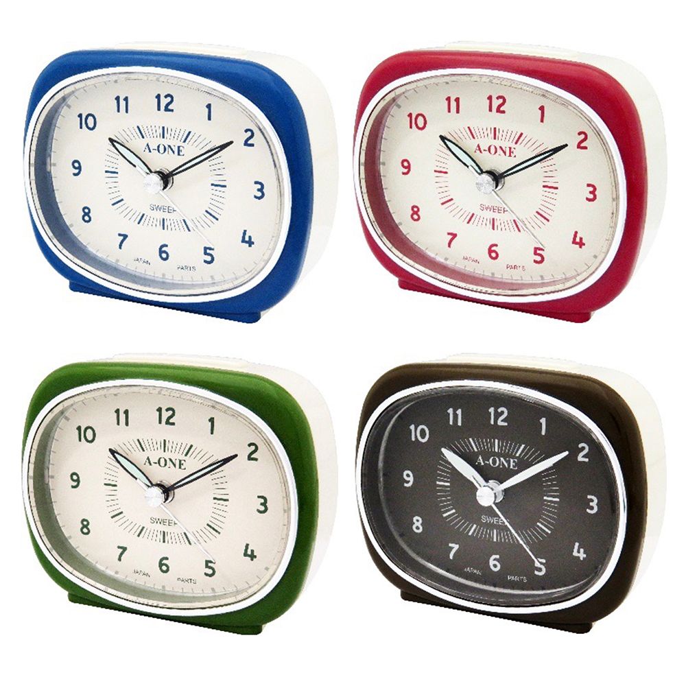 TG-699典雅方圓鬧鐘(黑/紅/綠/藍)