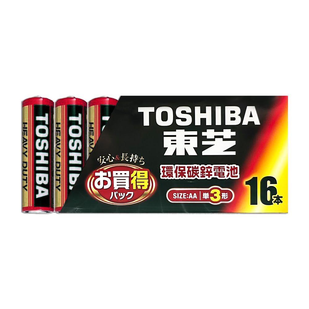 東芝碳鋅3號16入-紅 TOSK0616