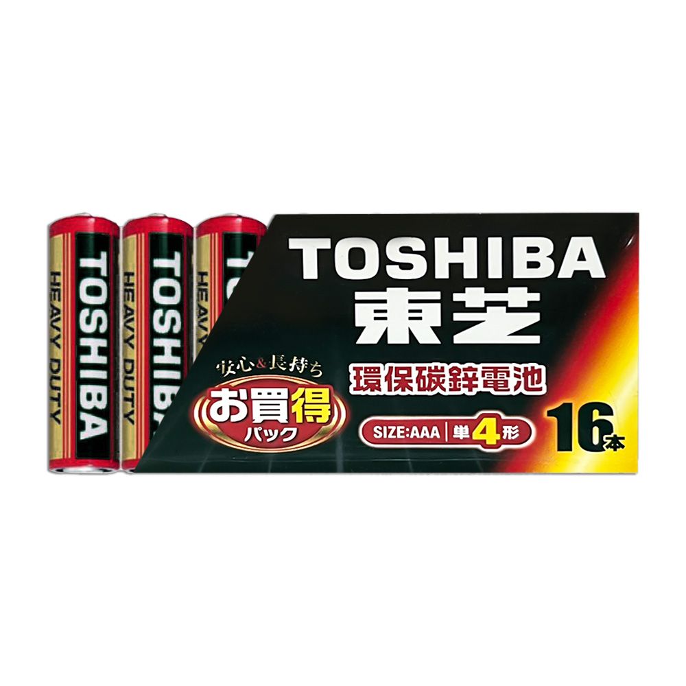 東芝碳鋅4號16入-紅 TOSK0316
