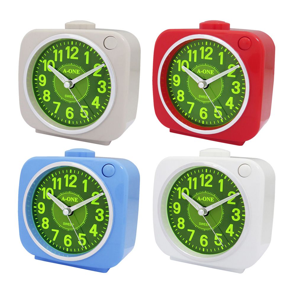 TG-0602極光掃描鬧鐘(白/紅/灰/藍)