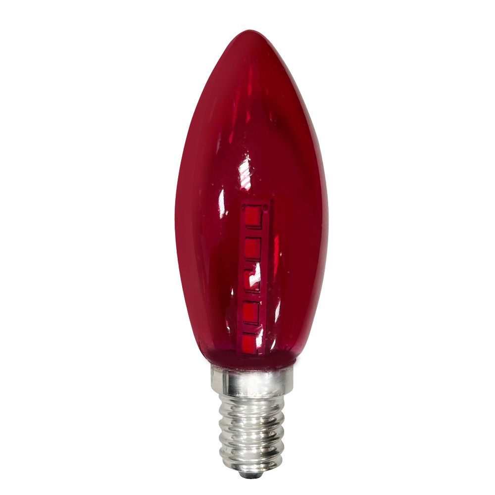 PTL-153R LED小尖燈泡15W1入-紅光(E12)