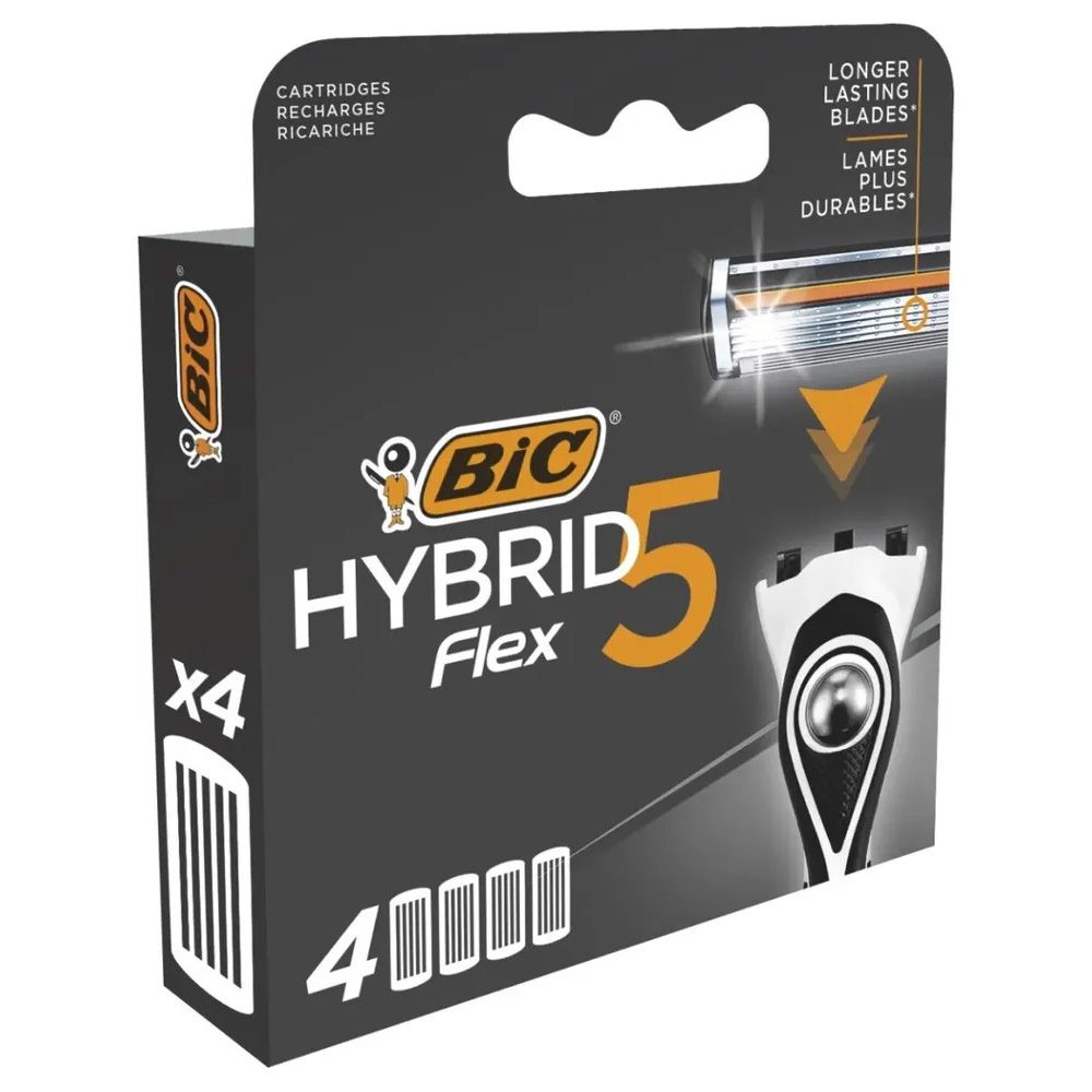 法國BIC 5極淨刮鬍刀片-4入 FLE364488