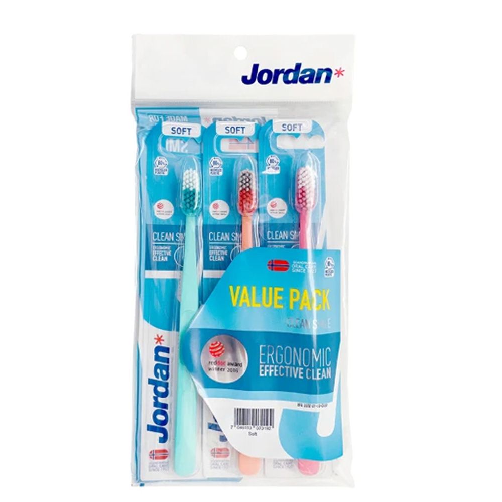 Jordan 清新酷炫牙刷促銷包(3入) JD-70192