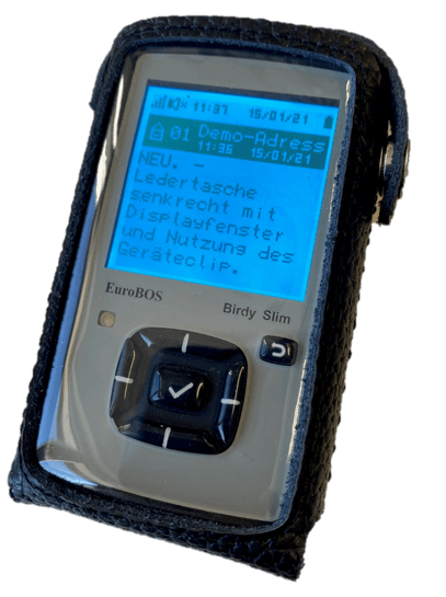 Ledertasche für EuroBOS SLIM (leichte Ausführung) Ledertasche für EuroBOS SLIM (leichte Ausführung)