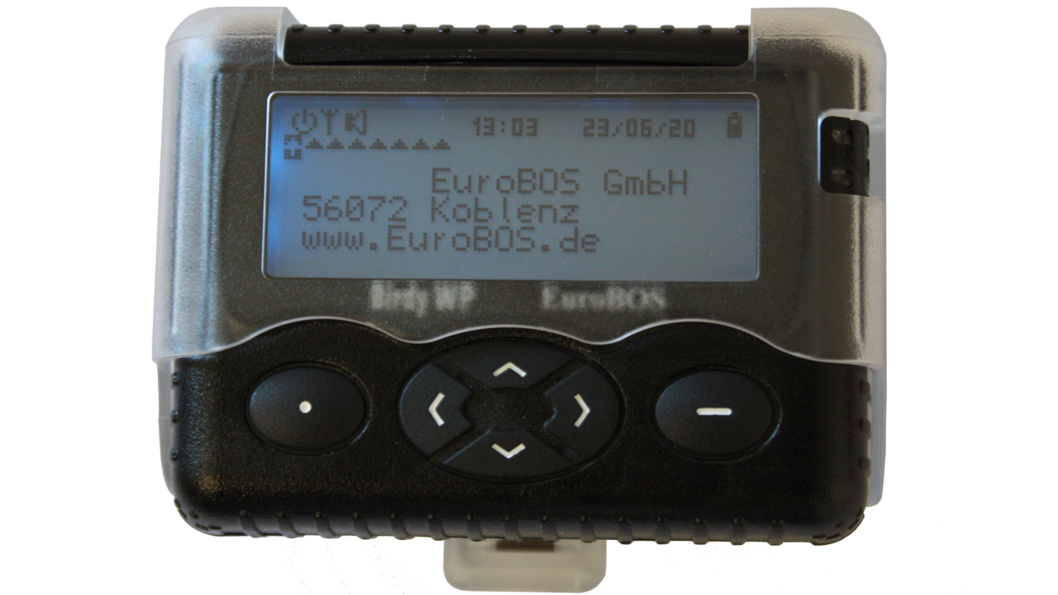 Schutzholster mit Gürteltrageclip für Digitalen Meldeempfänger EuroBOS WP