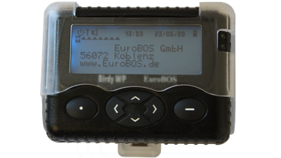 Schutzholster mit Gürteltrageclip für Digitalen Meldeempfänger EuroBOS WP