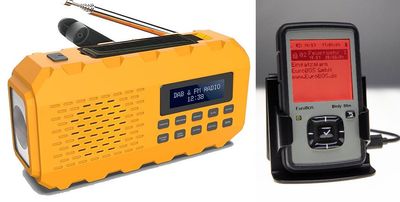 10 Stück Digitale Meldeempfänger EuroBOS SLIM mit kostenfreien Kurbelradios