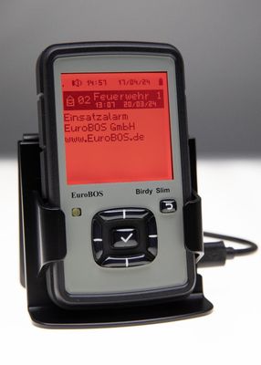 Digitaler Meldeempfänger EuroBOS SLIM grau Digitaler Meldeempfänger EuroBOS SLIM grau