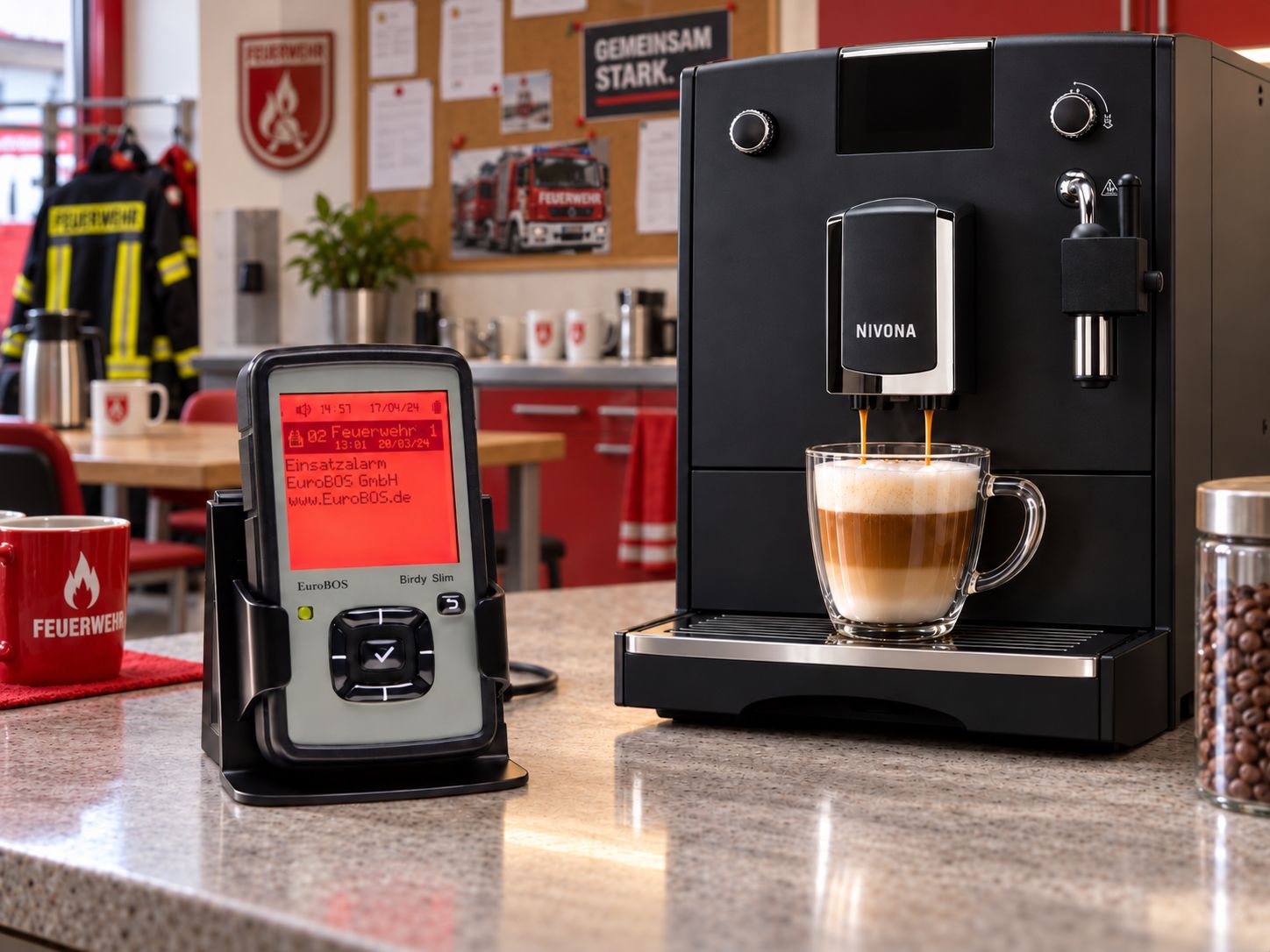 10 Stück Digitale Meldeempfänger EuroBOS SLIM mit kostenfreiem Kaffeevollautomaten 10 Stück Digitale Meldeempfänger EuroBOS SLIM mit kostenfreiem Kaffeevollautomaten