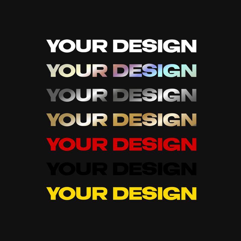 Upload own design/logo