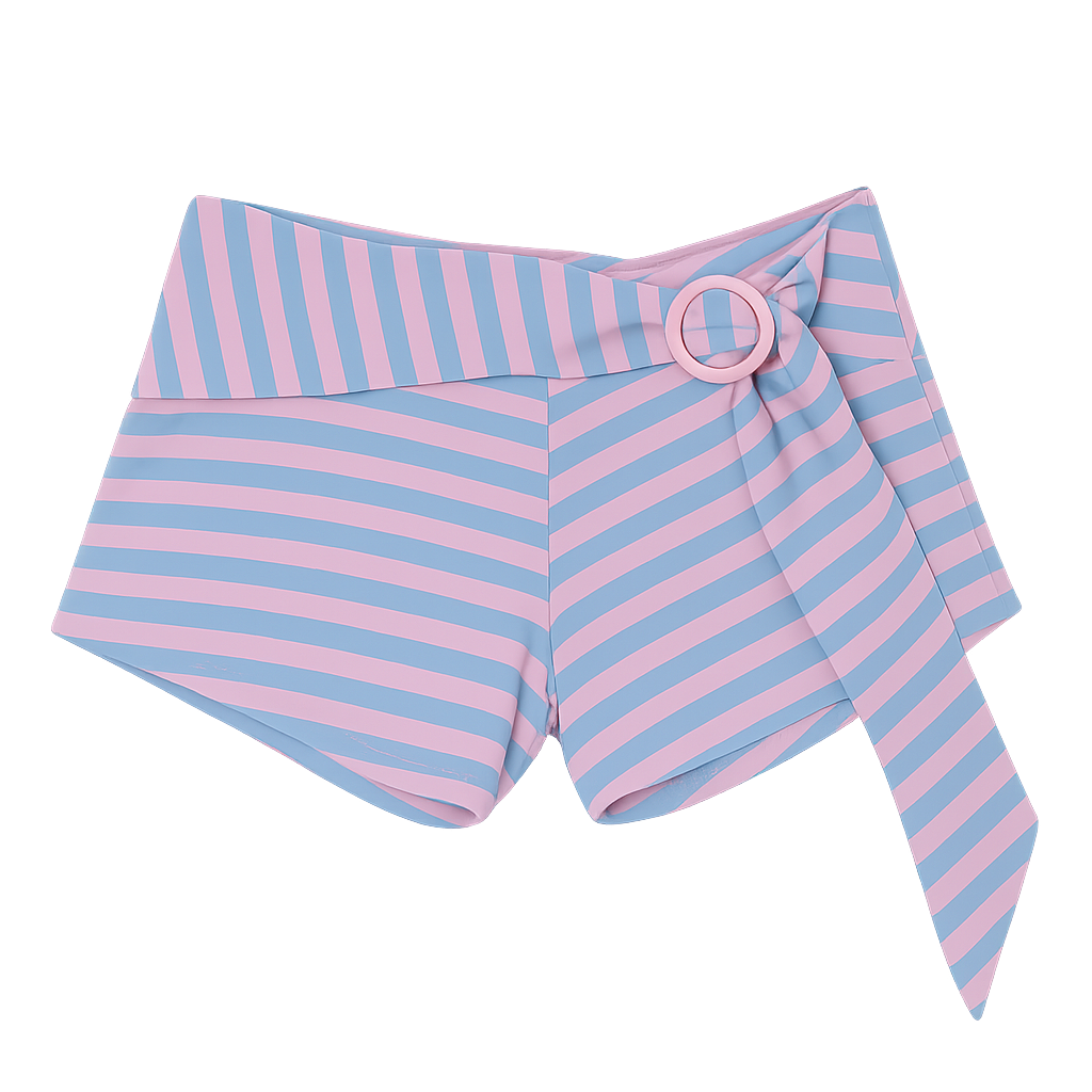 Blue Cosmo Mini Shorts