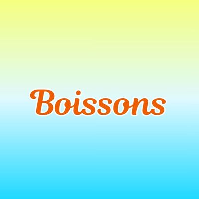 Boissons