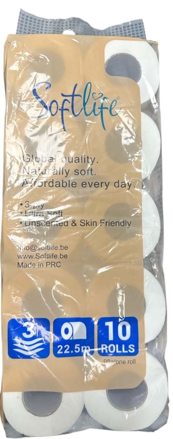 Softlife 10 Rouleaux 3Plis Ultra Soft