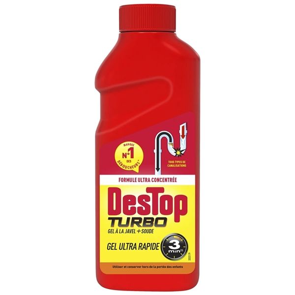 Destop Gel Déboucheur 500ml Turbo