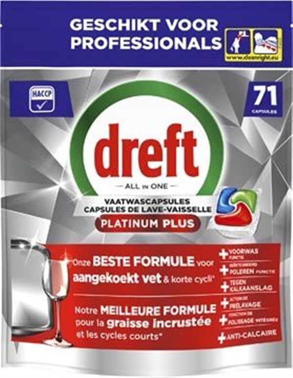 Dreft Tabs 71D Platinum + Regular