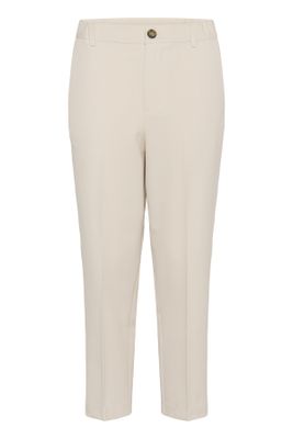 Heather cropped pants beige
