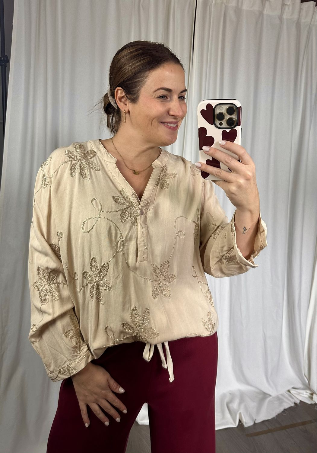 Annie blouse beige