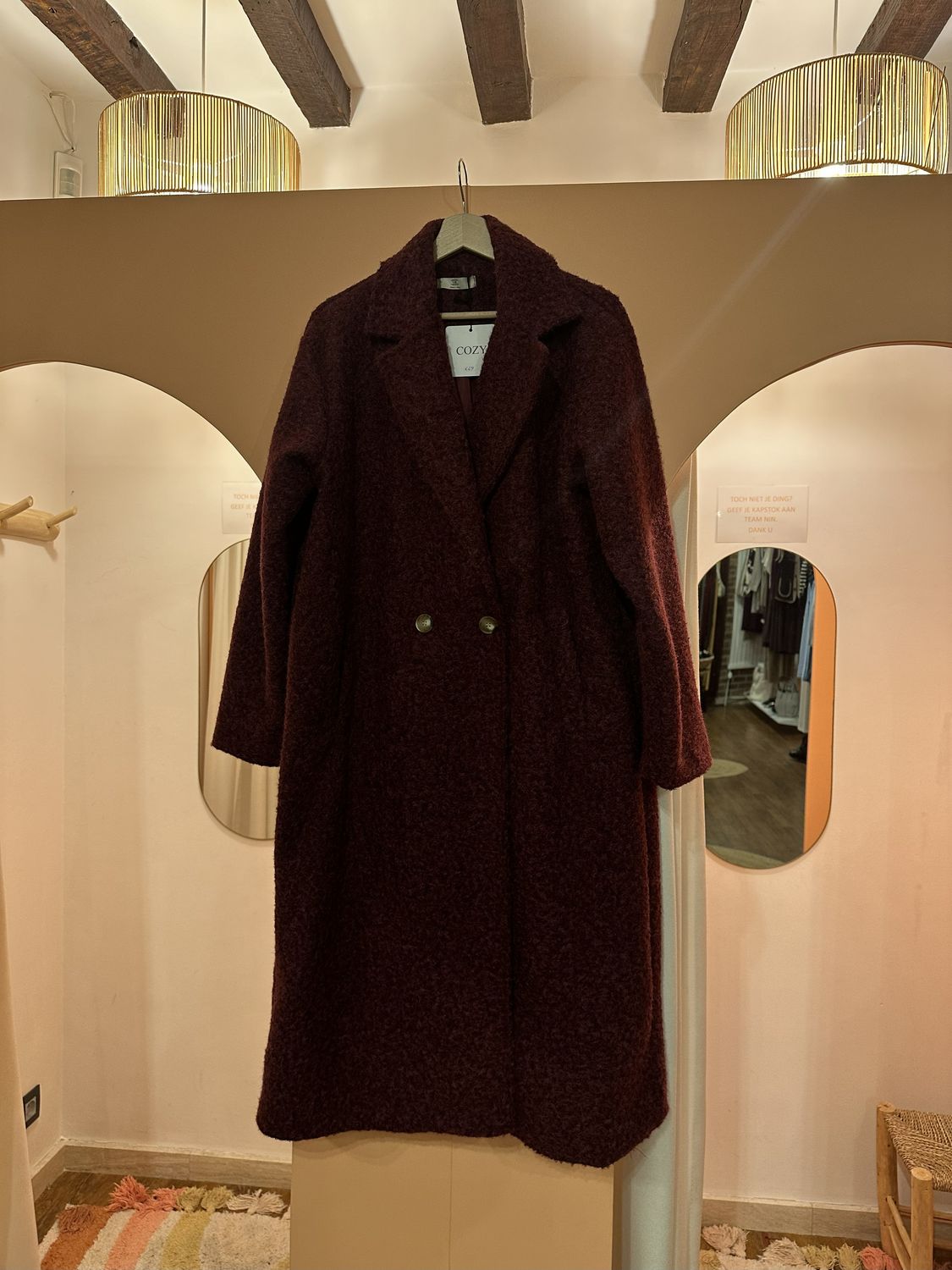 Astrid jas burgundy