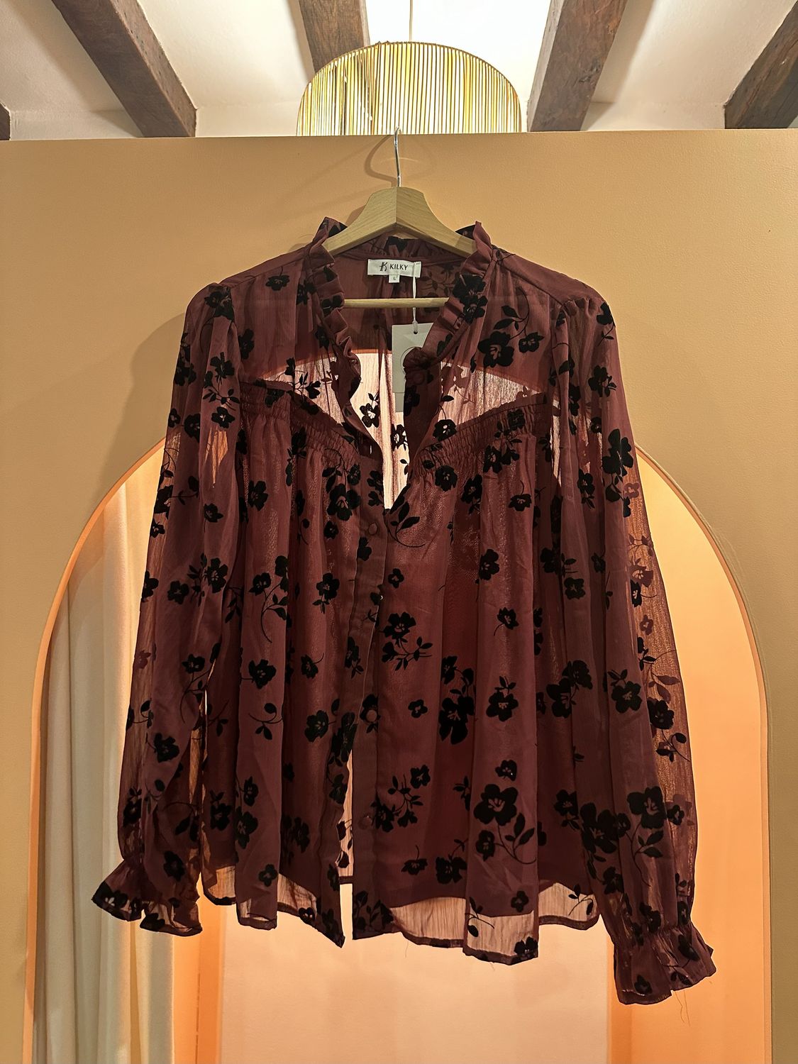 Lizette blouse burgundy